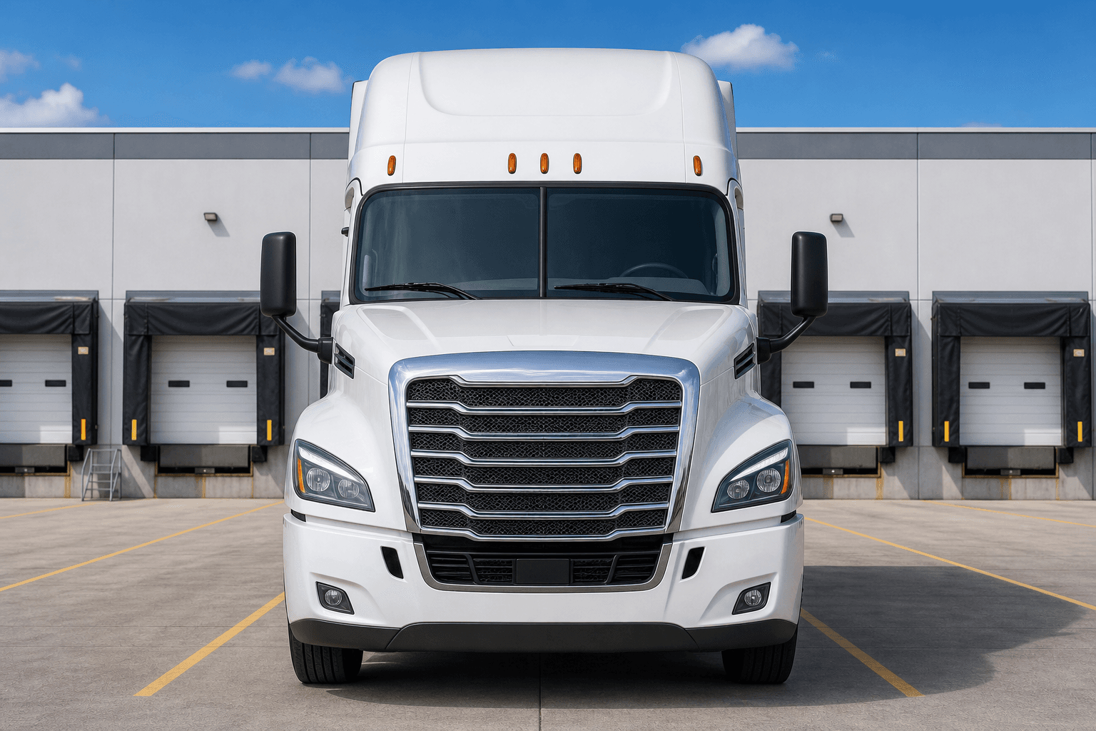 Full front semitruck inspection capture